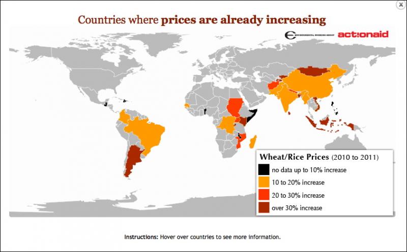 food price increase map