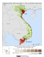 VN 10m LECZ and pop density map